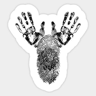 Christmas reindeer handprint Sticker